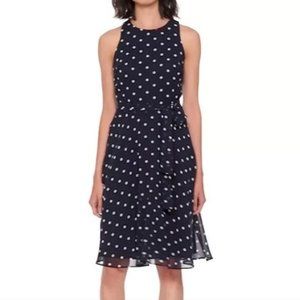 Banana Republic Navy Polka Dot dress